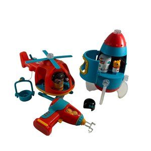 Design & Drill Rocket Helicopter Bolt Buddies Playset Toy Drill Building Works